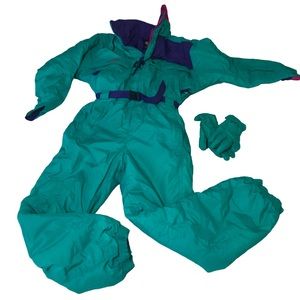 Vintage Columbia snow suit one piece 80s 90s Y2K
